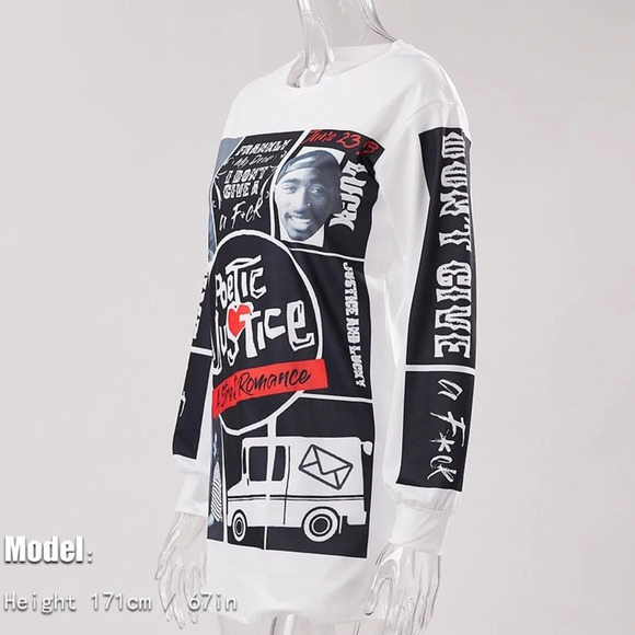 ❗Only 1 Left❗Graphic Long Sleeve Active Tee - Picture 2 of 5